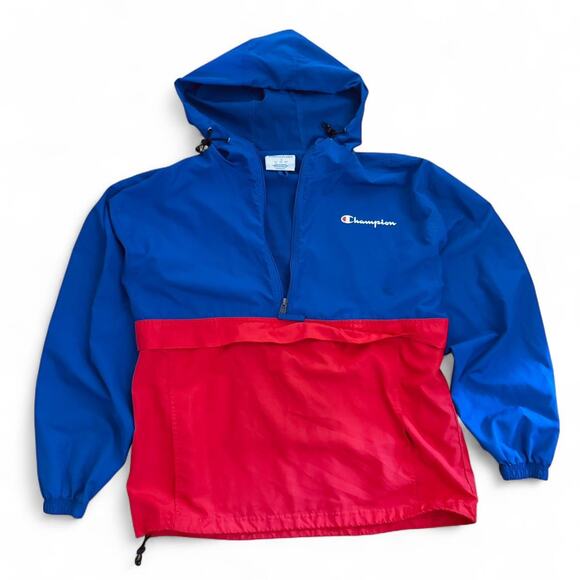 Champion Other - Champion retro red and blue windbreaker